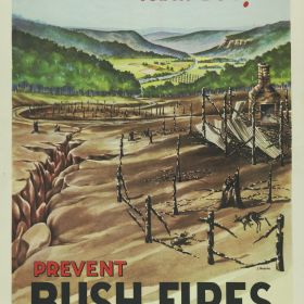 Prevent Bush Fires, 1952 What Does This Poster Teach You, 1952