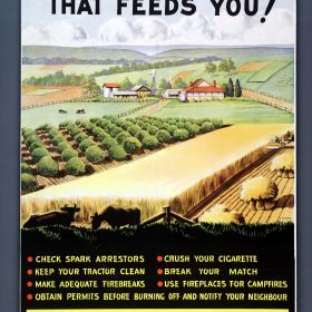 Prevent Bush Fires, 1953 Don't Burn the Land That Feeds You, 1953