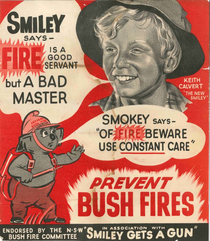 Prevent Bush Fires, 1957 Smiley Prevent Bush Fires, 1957