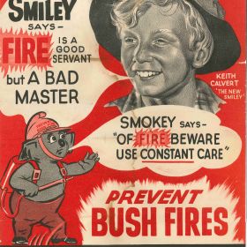 Prevent Bush Fires, 1957 Smiley Prevent Bush Fires, 1957
