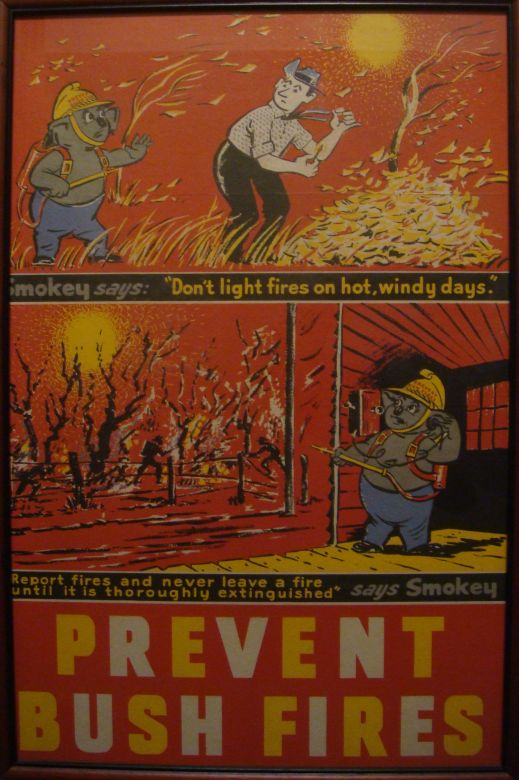 Prevent Bush Fires, 1961 Smokey Says Don't Light Fires on Hot Windy Days, 1961