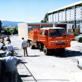 1986 Presentation of Isuzu to Bemboka Brigade, Bega Valley